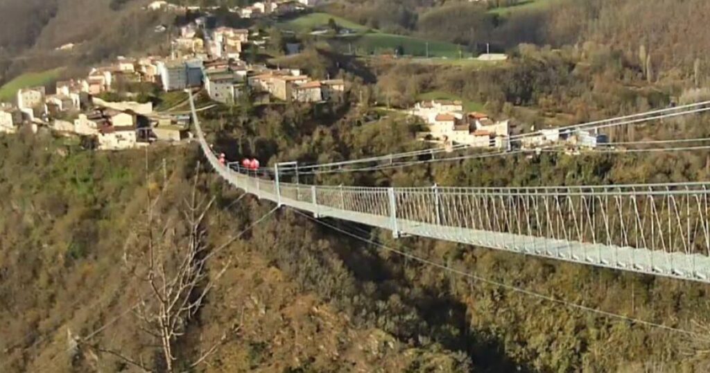 Sellnao ponte tibetano più alto Europa